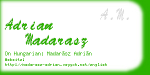 adrian madarasz business card